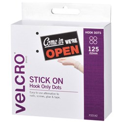 Stylus White Adhesive 22mm Dots Hook Fastener1743136788